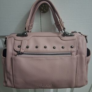 NWOT Bolzano Dusty Rose Satchel/Crossbody Bag        Size 12"×7.5"×5"